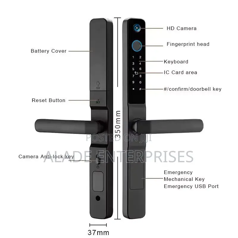 Tuya Smart Lock Waterproof Fingerprint Digital Door Lock With Camera