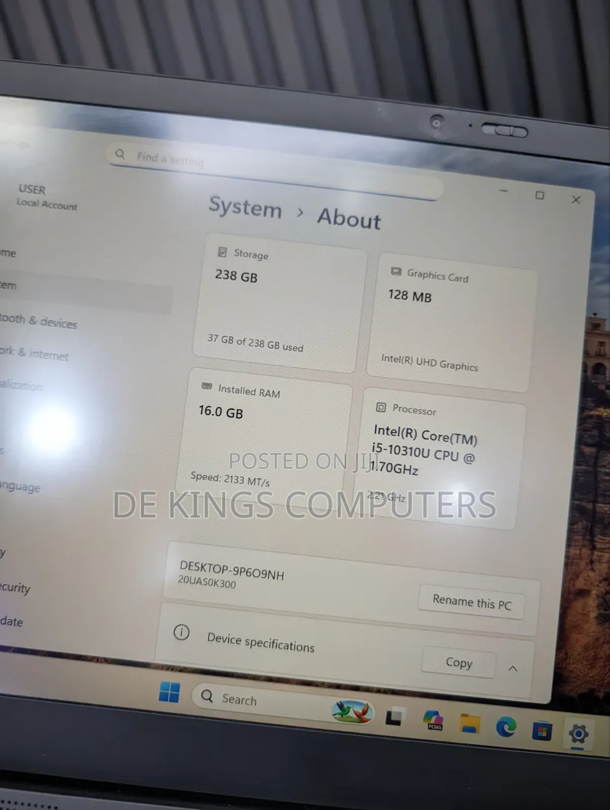 Laptop Lenovo ThinkPad X1 Carbon 16GB Intel Core i5 SSD 256GB