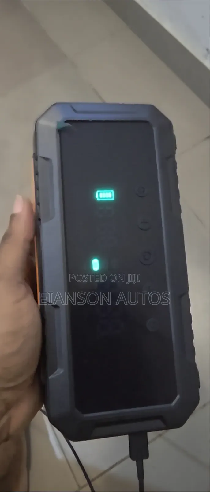 Car Starter + Car Pump + Power Bank + Led Light
