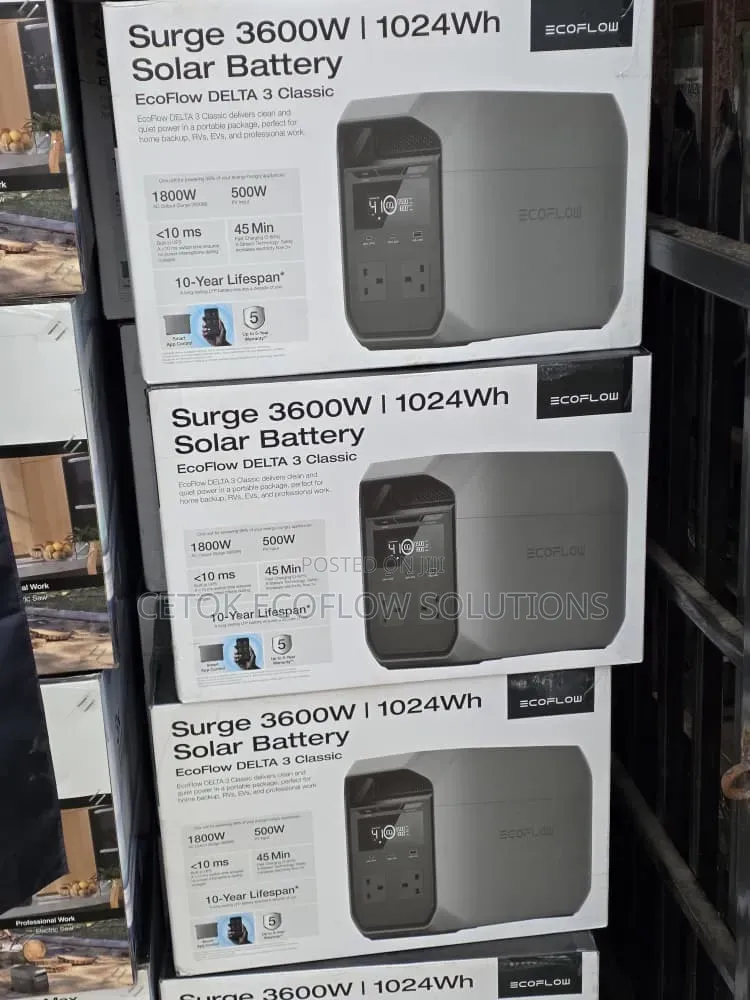 Ecoflow Delta 3 (3,600w 1,024wh) Power Station Genuine 5yrs Warranty