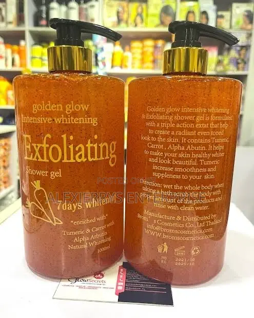 C/M Golden Glow Intensive Whitening Exfoliating Shower Gel