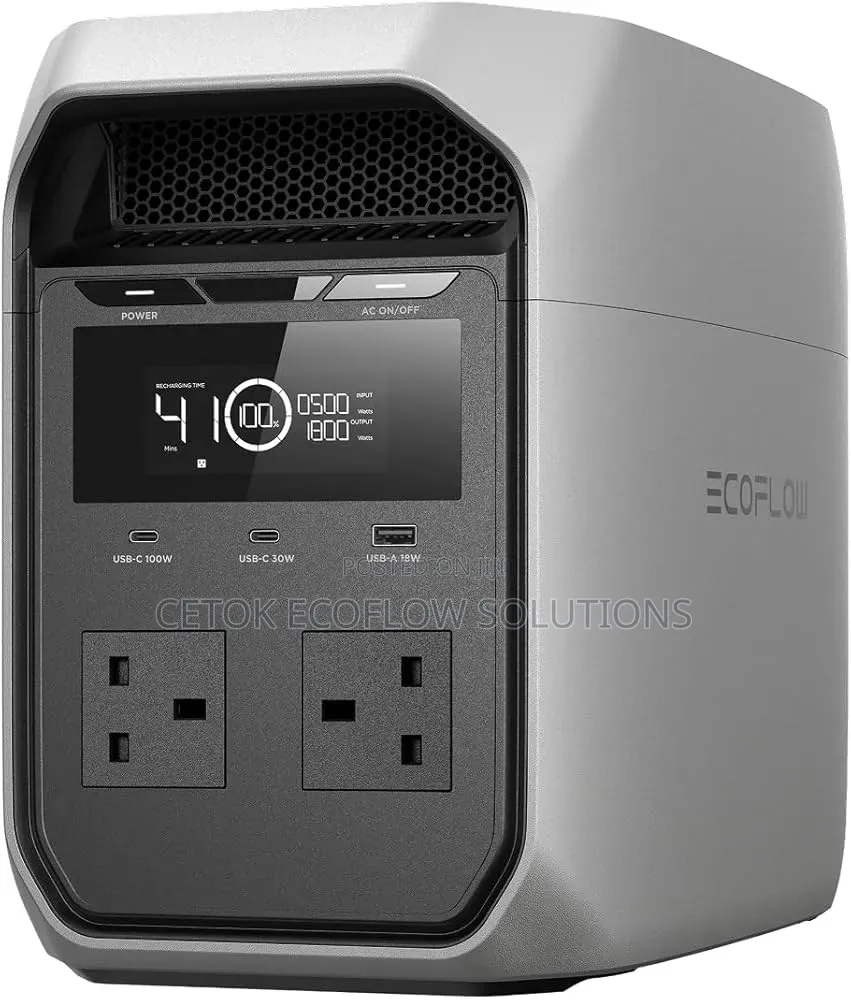 Ecoflow Delta 3 Power Station, 3,600watt (1,024wh) Solar Generator