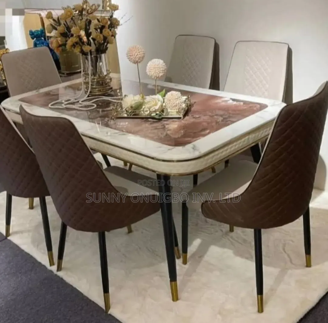 Luxury Marble Dinning Table and 6 Chairs in Abeokuta