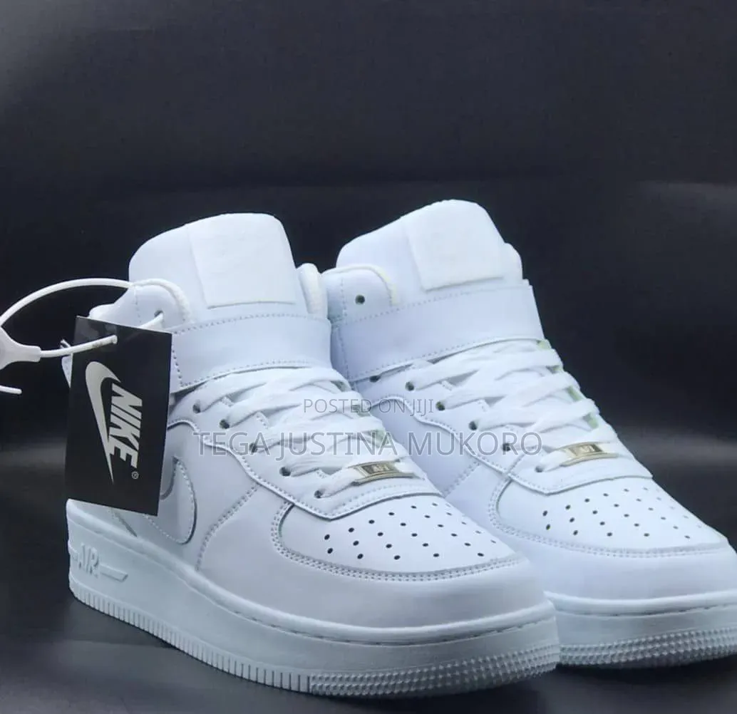 High Quality Men's Ankle White Sneakers