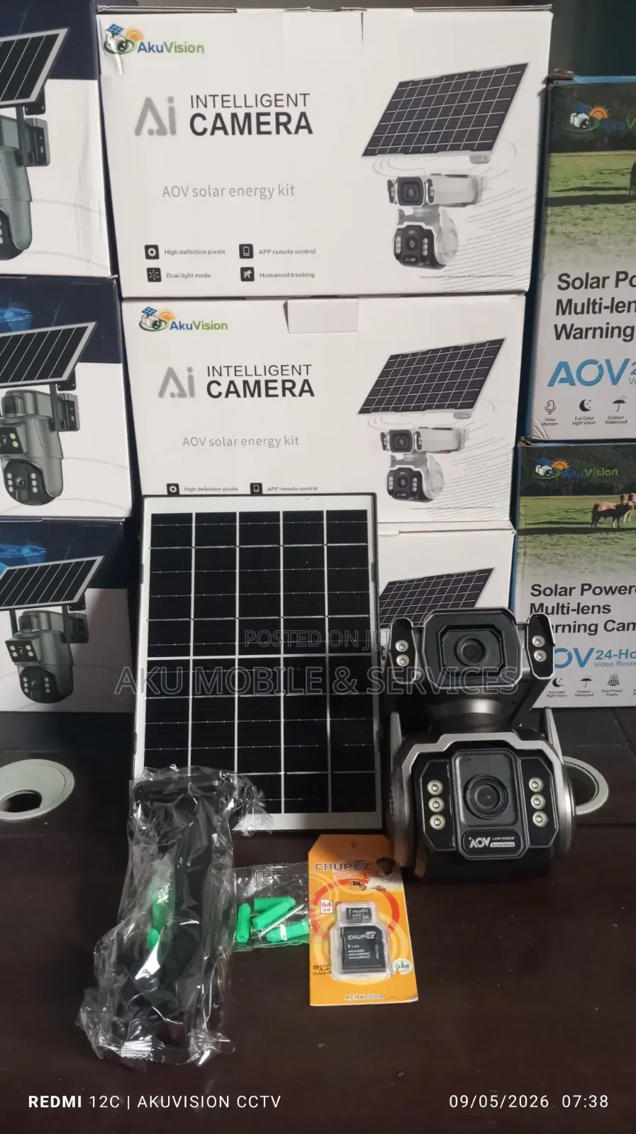 4G Solar PTZ CCTV Camera 10MP - 12X Zoom Tracking
