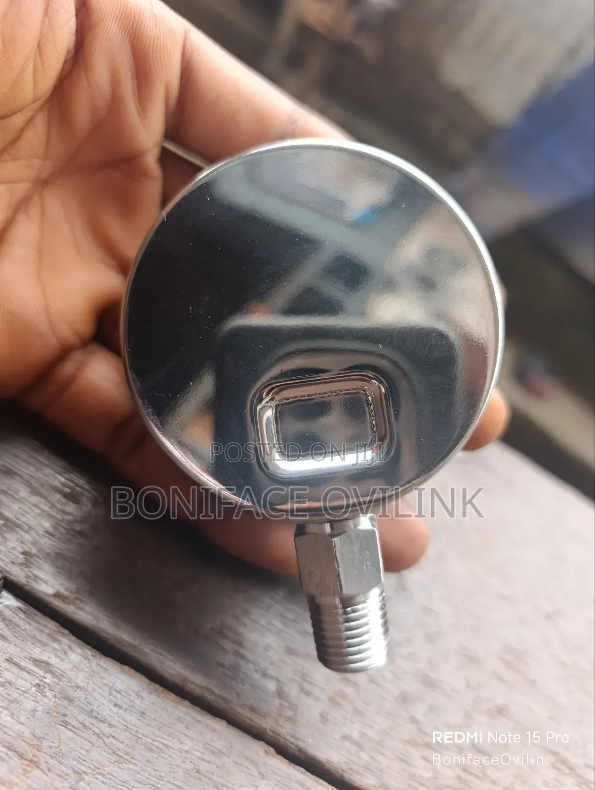 1⁄4" NPT 50mm 10-Bar 316 Stainless Steel Pressure Gauge