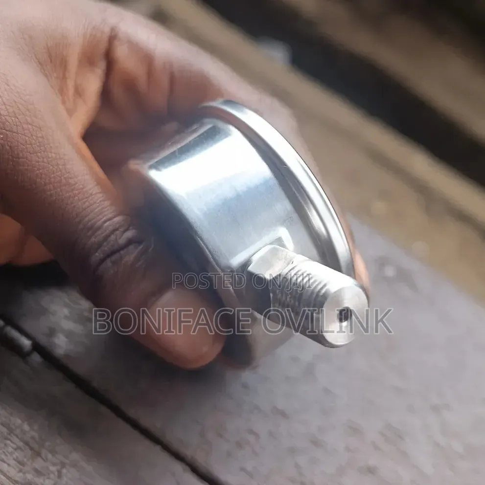 1⁄4" NPT 50mm 10-Bar 316 Stainless Steel Pressure Gauge