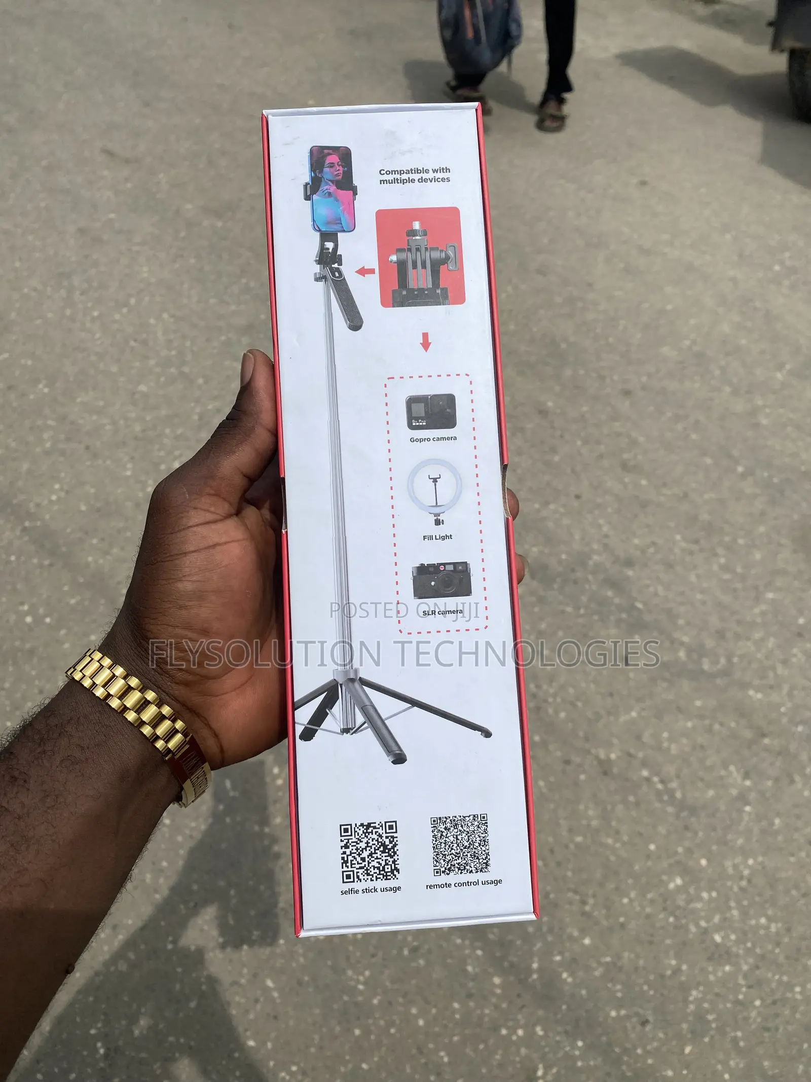 P180 360° Rotating Pan Tilt Selfie Stick and Tripod Stand