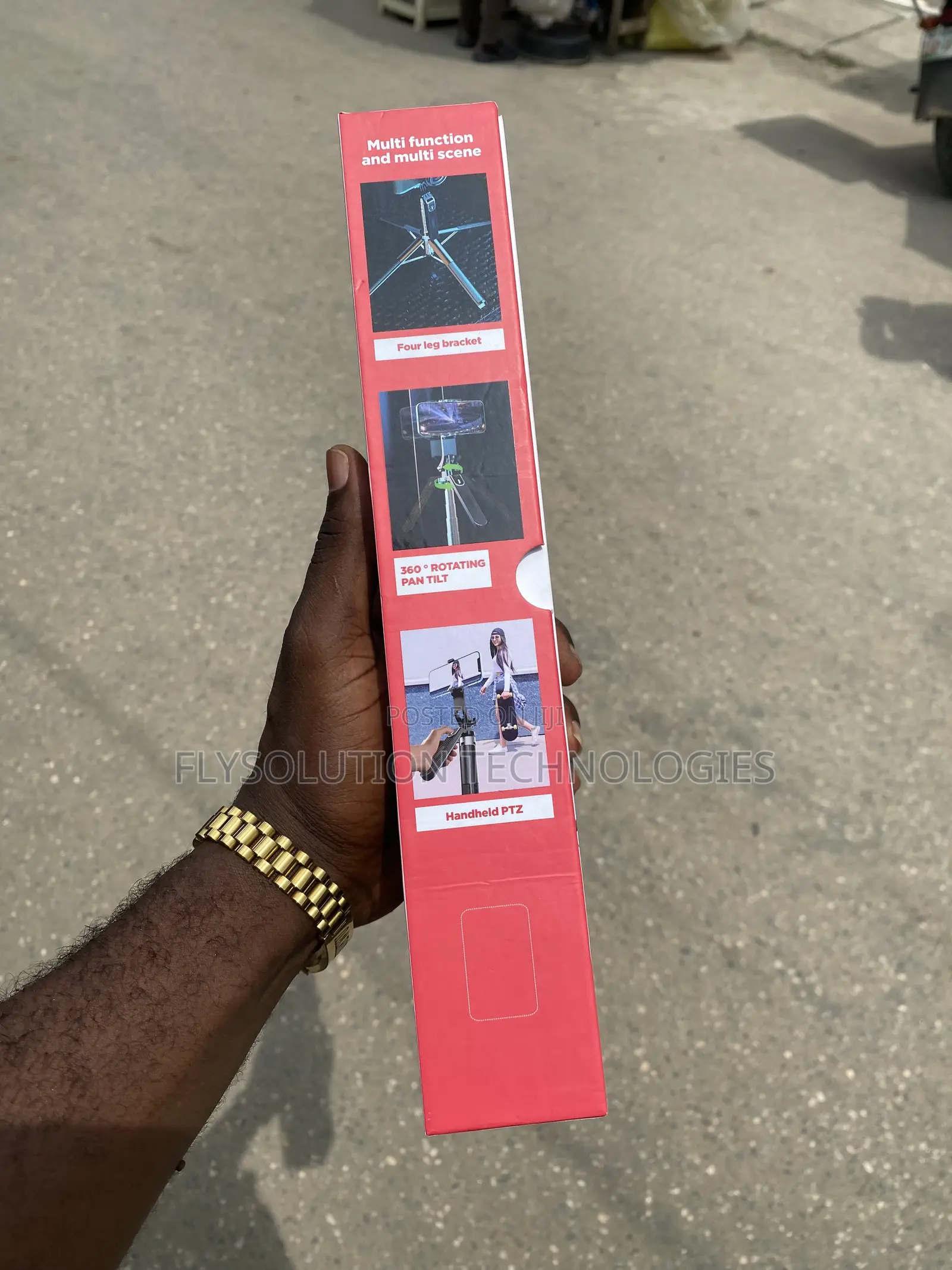 P180 360° Rotating Pan Tilt Selfie Stick and Tripod Stand