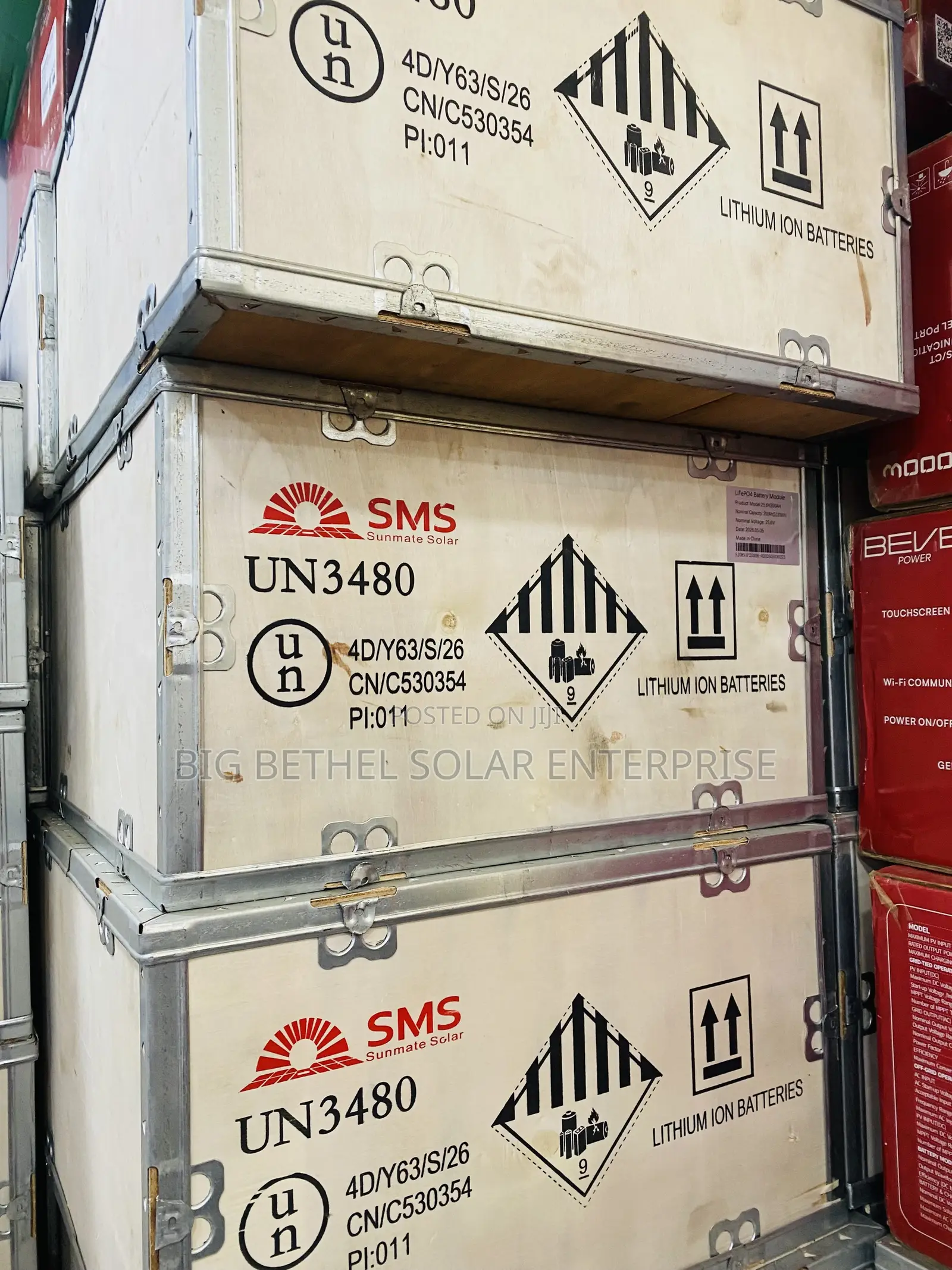 SMS 5kwh 24v 100ah Solar Lithium Battery