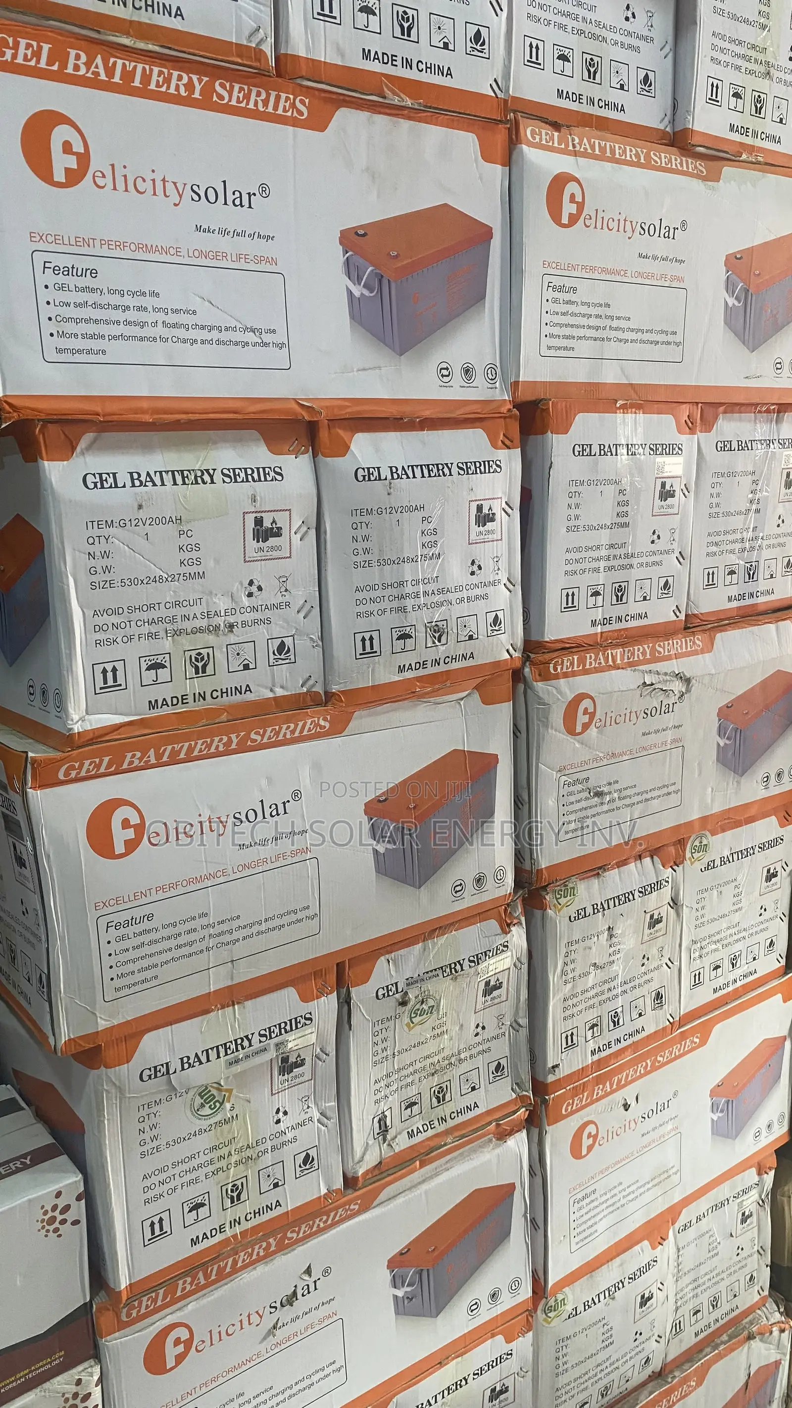 200AH 12V Felicity Gel Battery