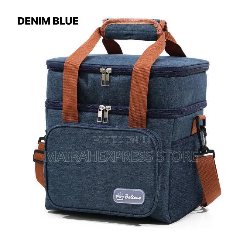 Believe Quality 2-Layer/Compartment Insulated Lunch Box