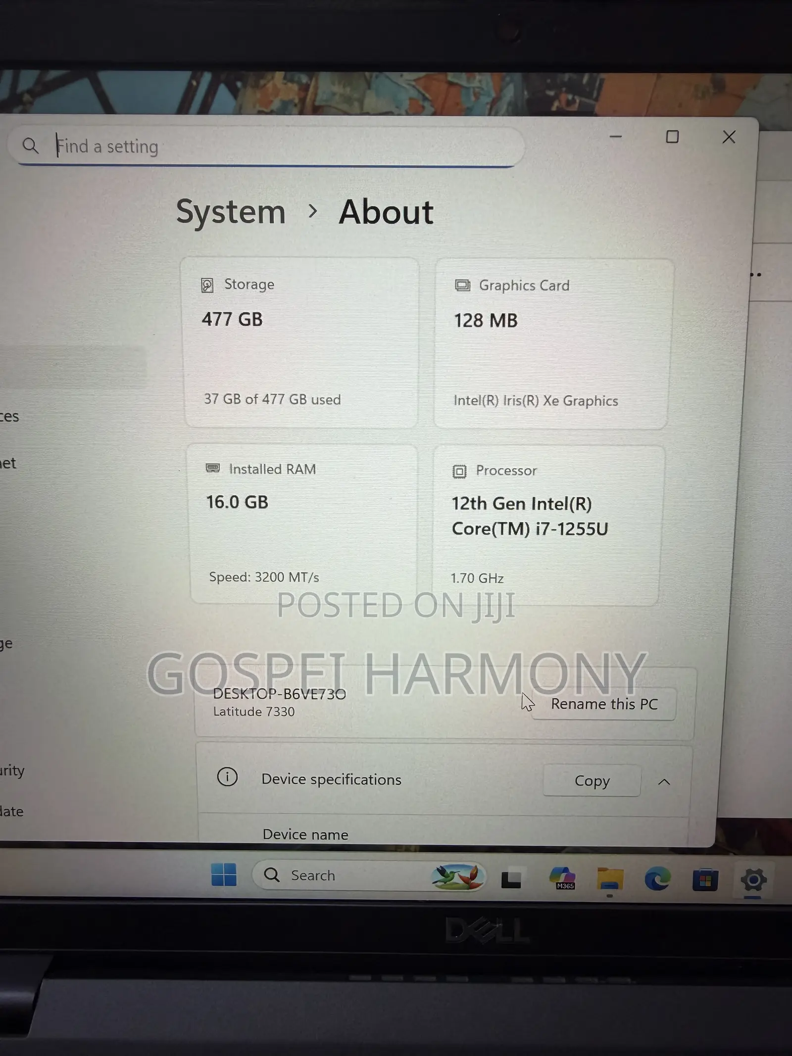 Laptop Dell Latitude 7330 16GB Intel Core i7 SSD 512GB
