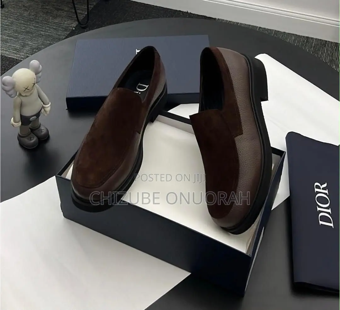 Black Chunky Dior Loafers