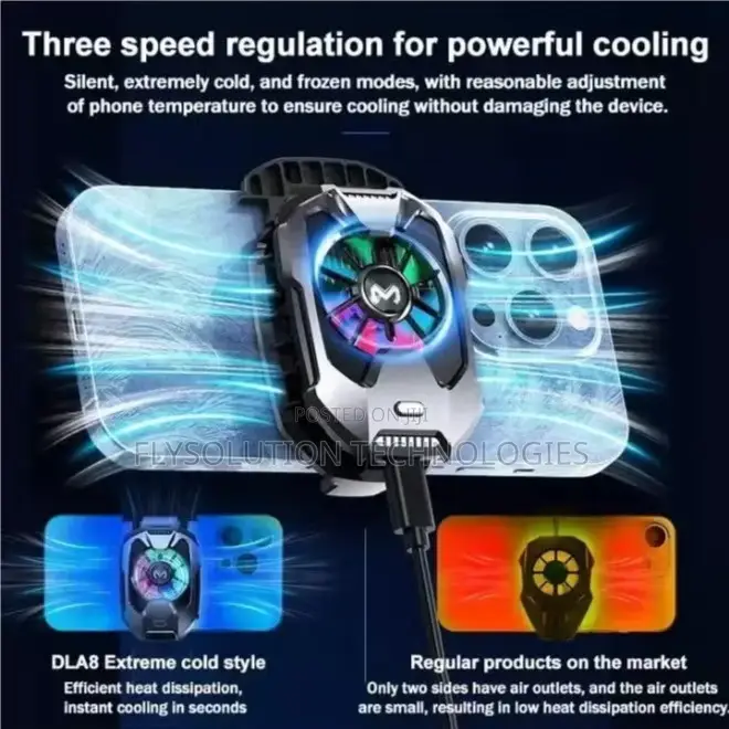 MEMO DLA8 Magnetic Phone Cooler Fan for Gaming