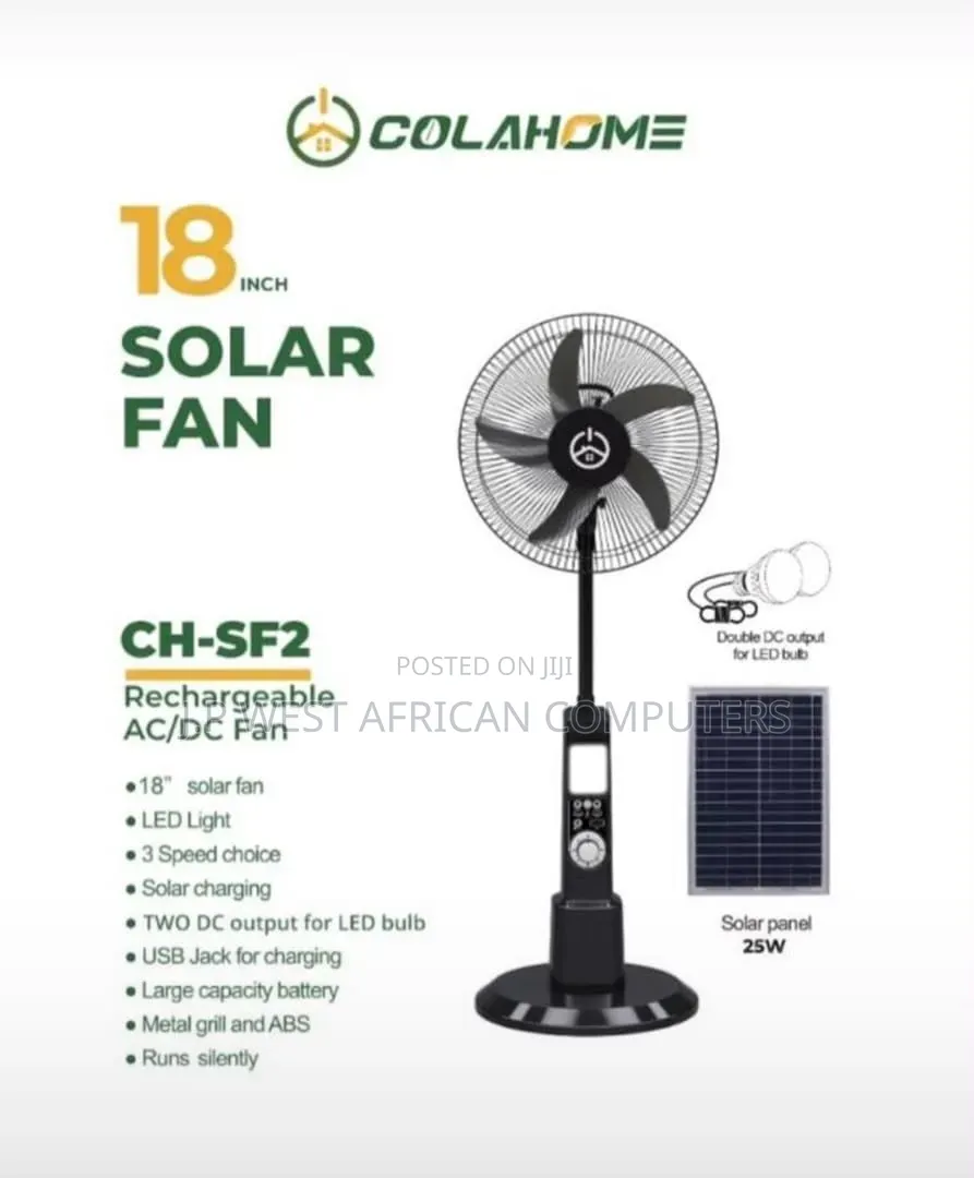 Cola Solar Fan 18 Inches