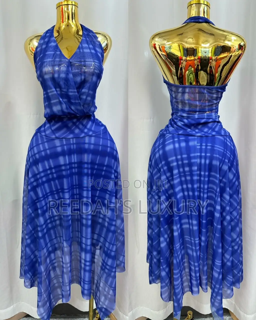 Sexy Halter Mesh Dress