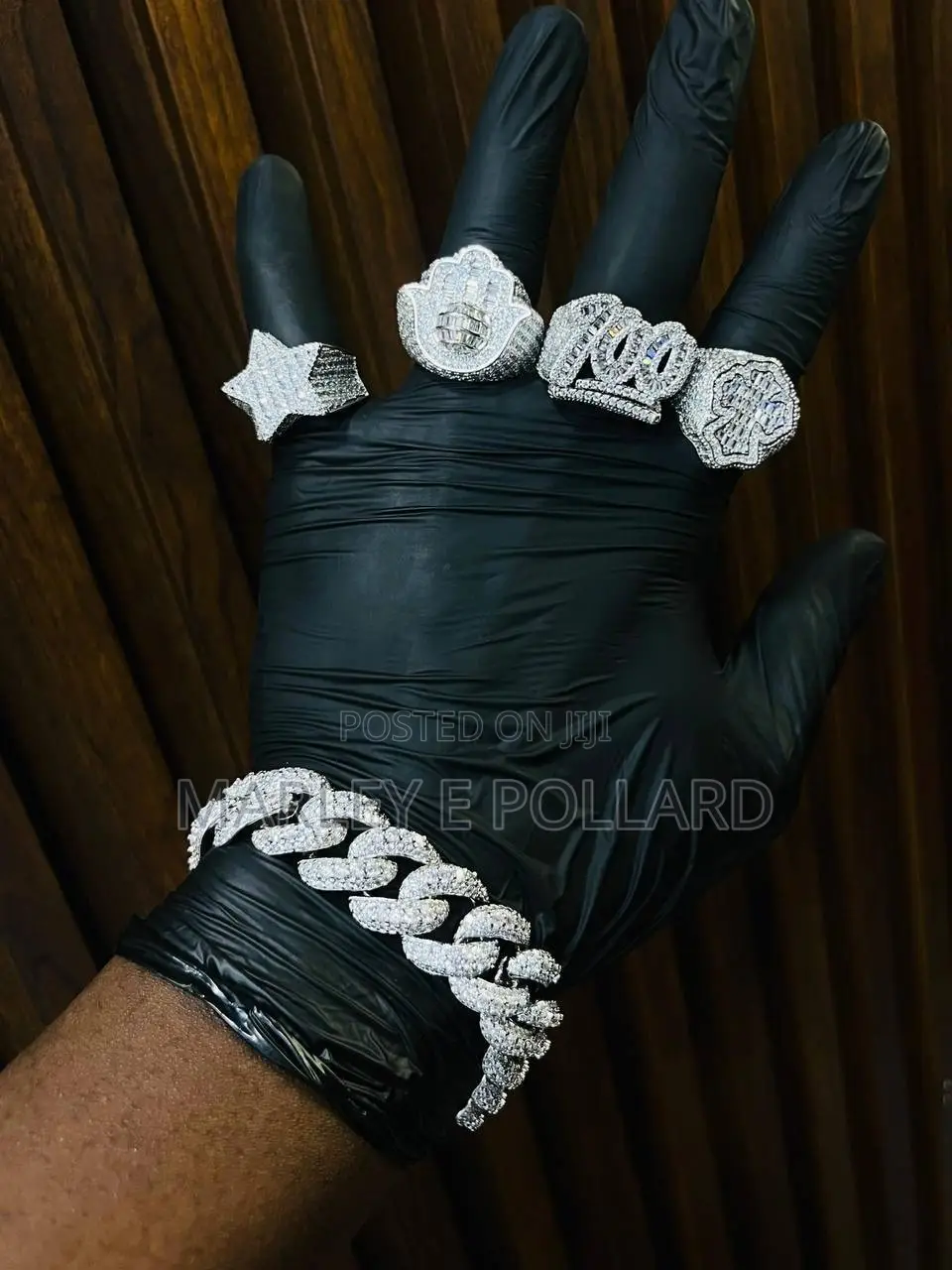 Cz Buss Down Mens High Grade Silver Rings