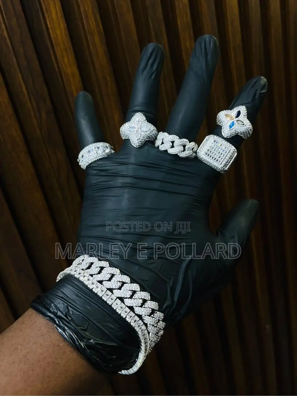 Cz Buss Down Mens High Grade Silver Rings
