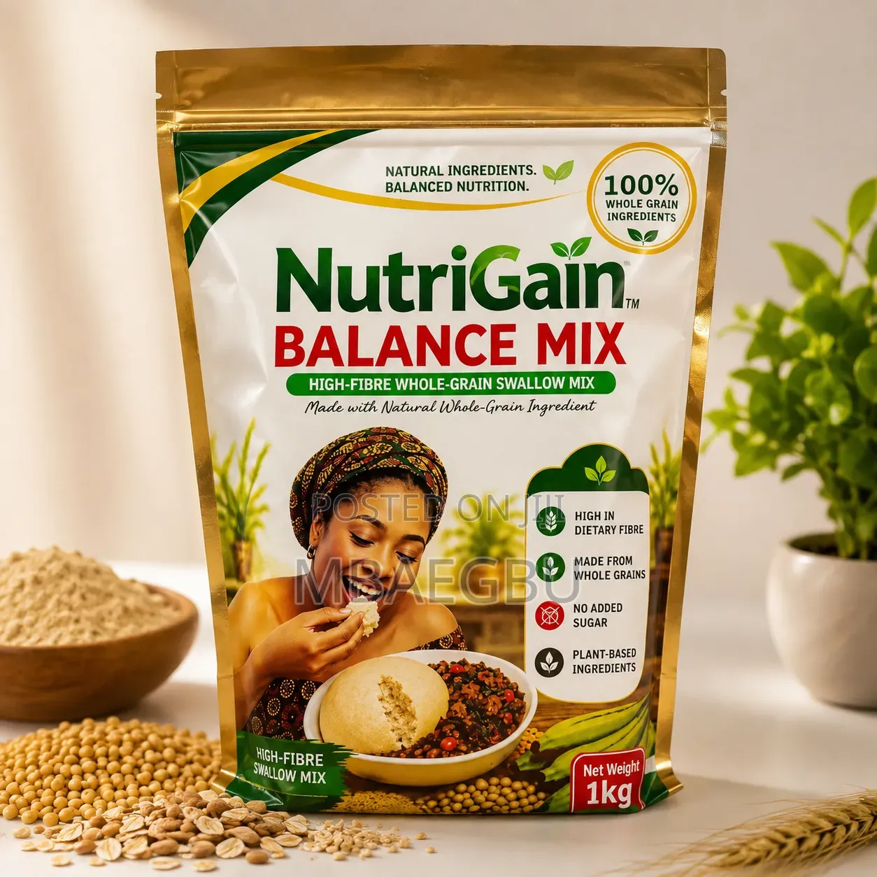 NutriGain Balance Mix, a High Fiber Swallow