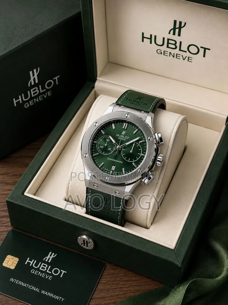 Hublot Geneve Leather Wristwatch