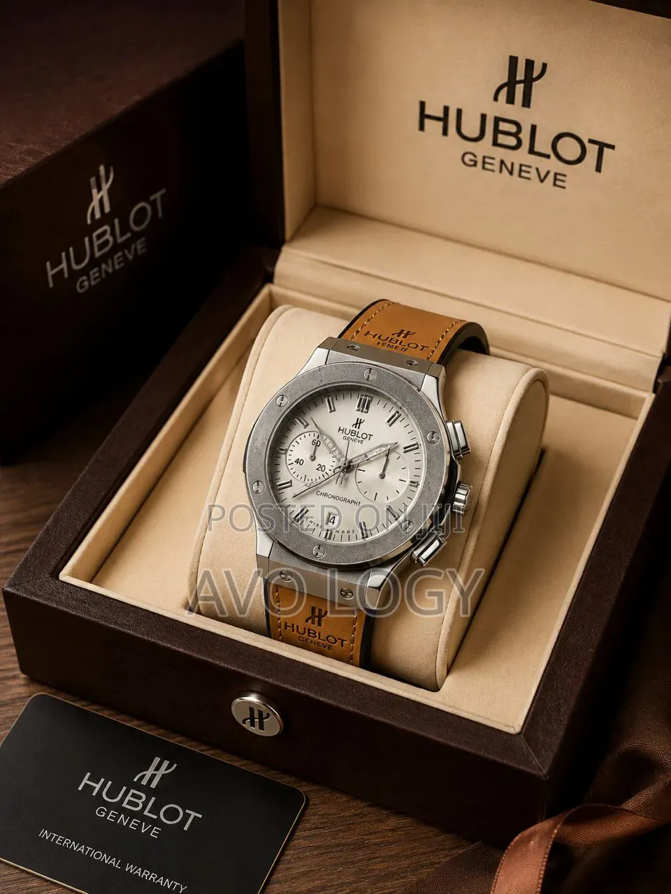 Hublot Geneve Leather Wristwatch