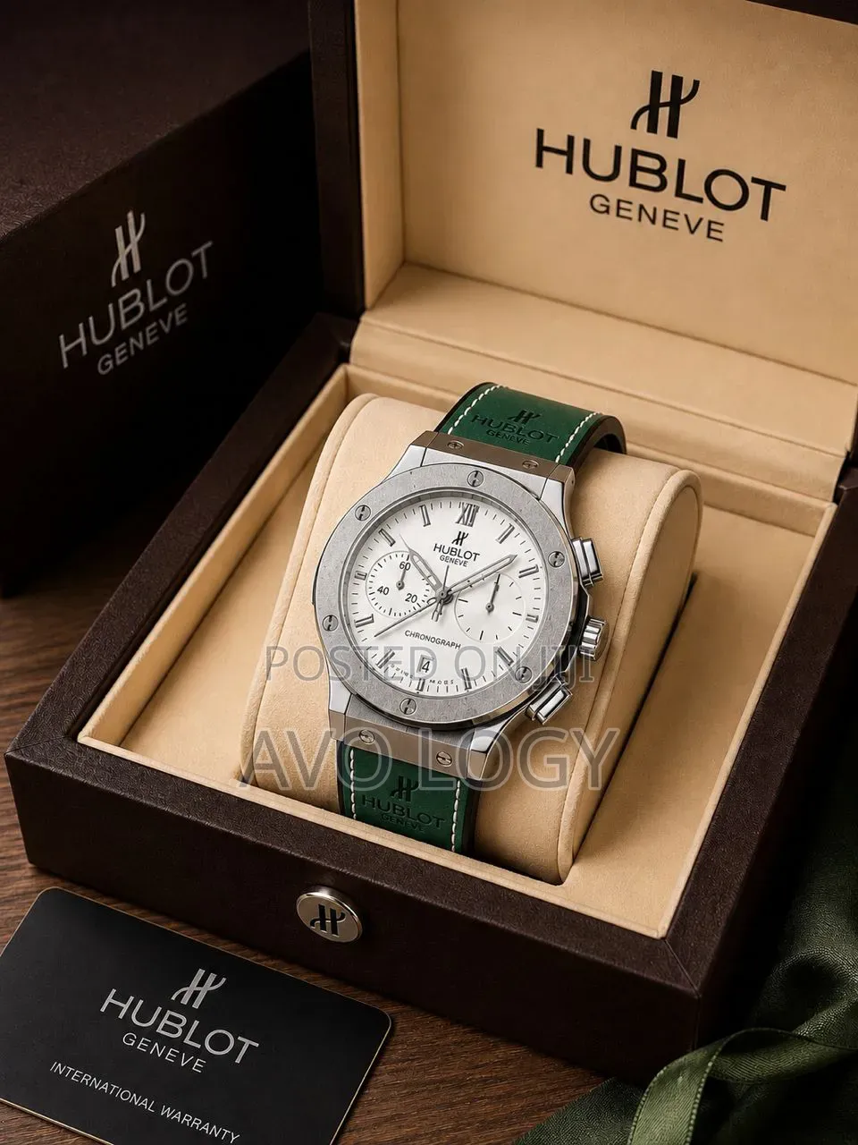 Hublot Geneve Leather Wristwatch