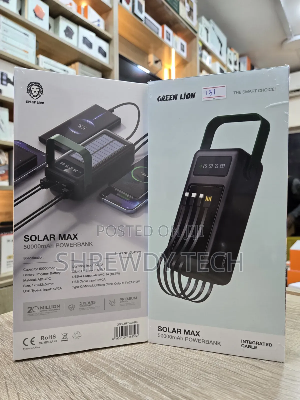 Green Lion Solar Max 50,000mAh Powerbank