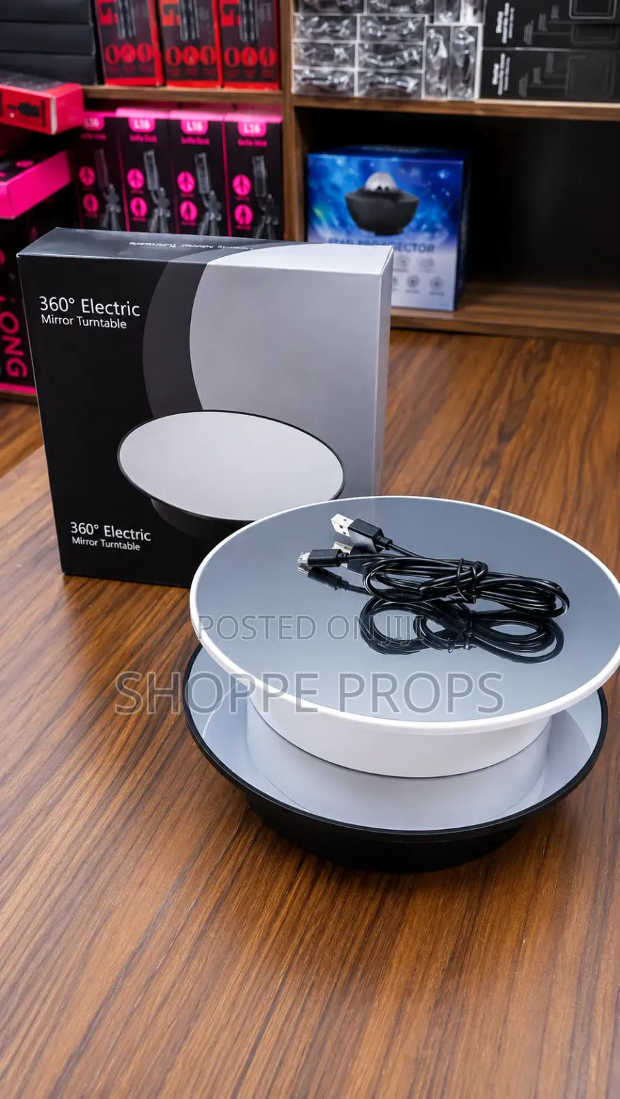 360° Electric Mirror Turntable - Small Size