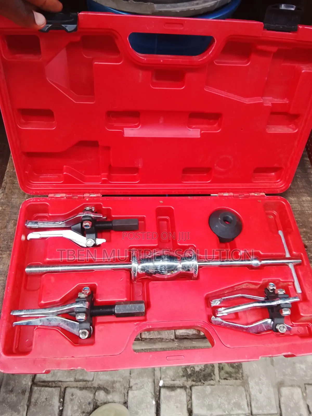 5-Piece 3-Jaw Internal and External Gear and Bearing Puller Set