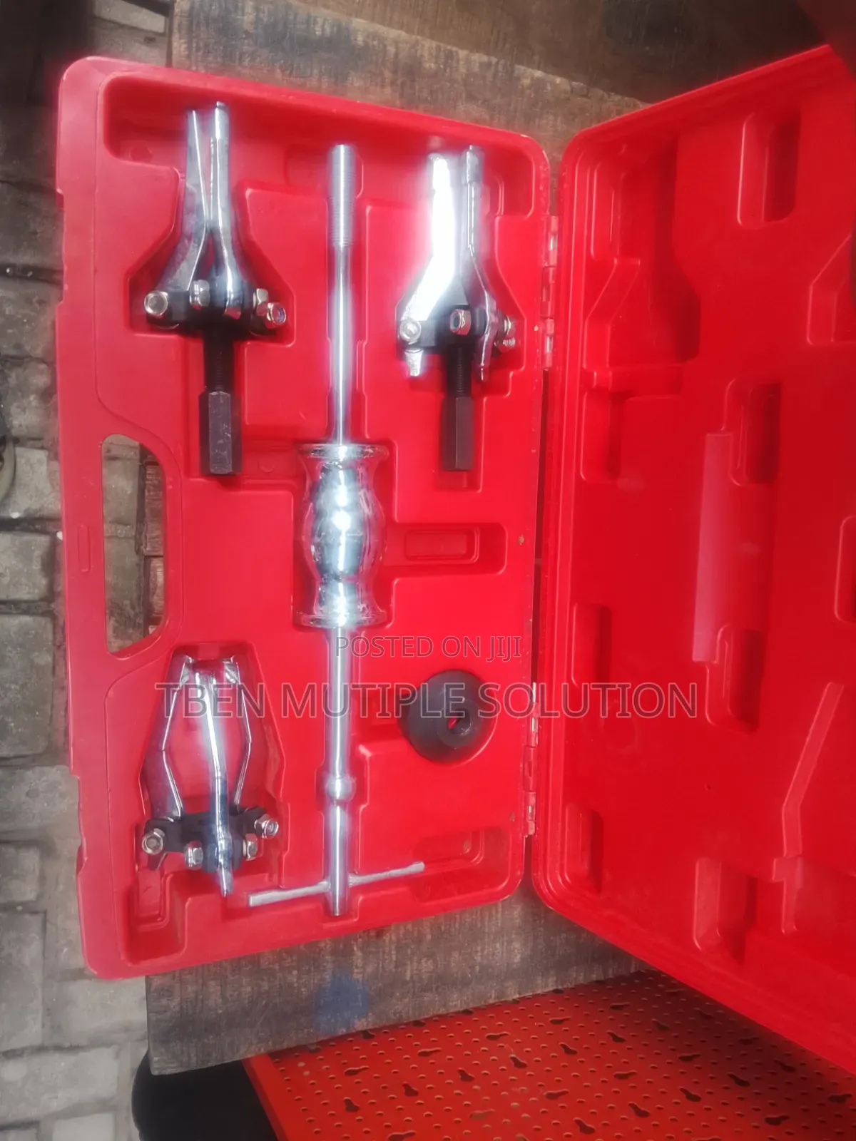 5-Piece 3-Jaw Internal and External Gear and Bearing Puller Set