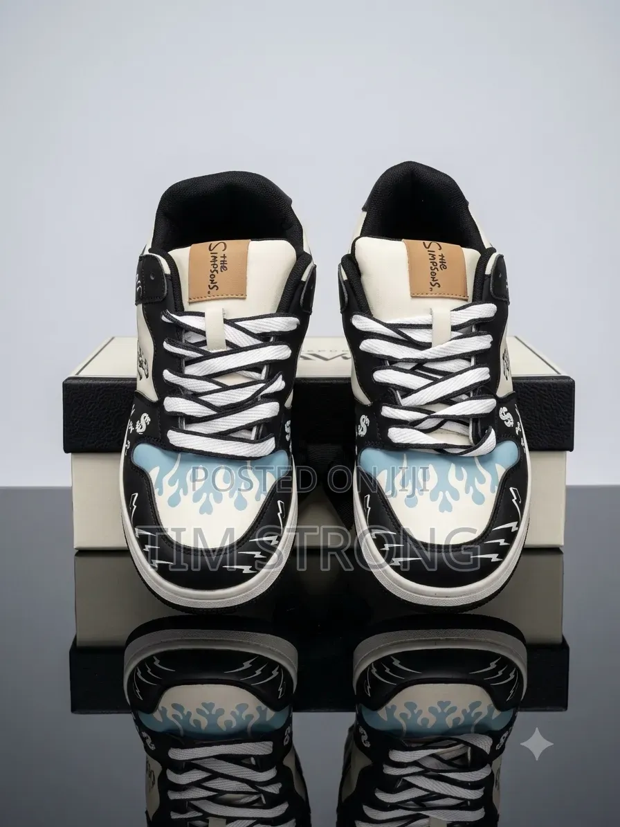 Custom the Simpsons Graphic Sneakers