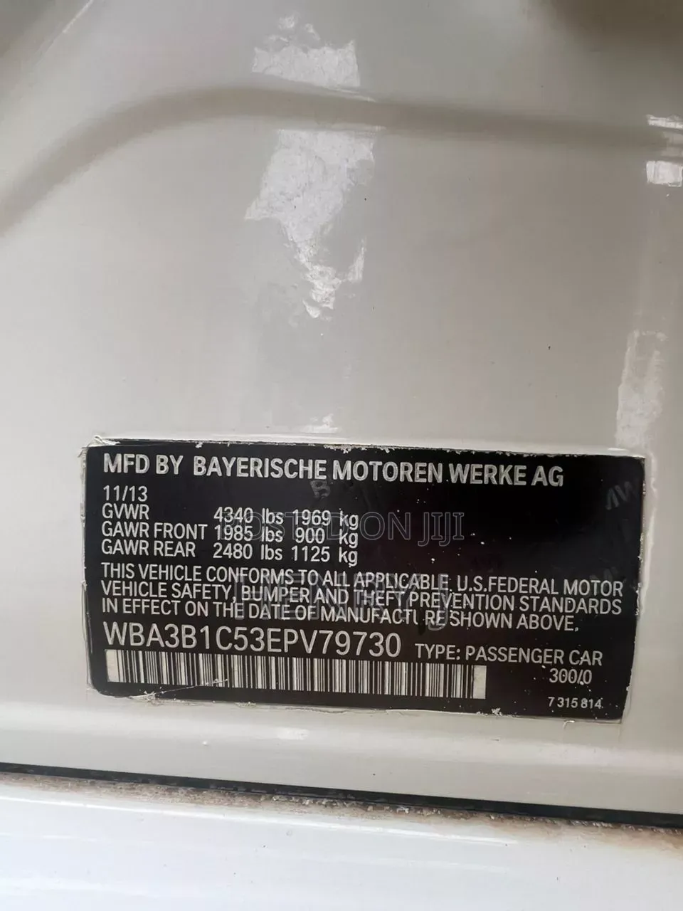 BMW 328i 2014 White