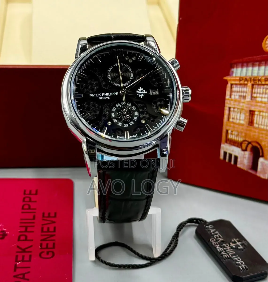 Patek Philippe Genève Leather Wristwatch