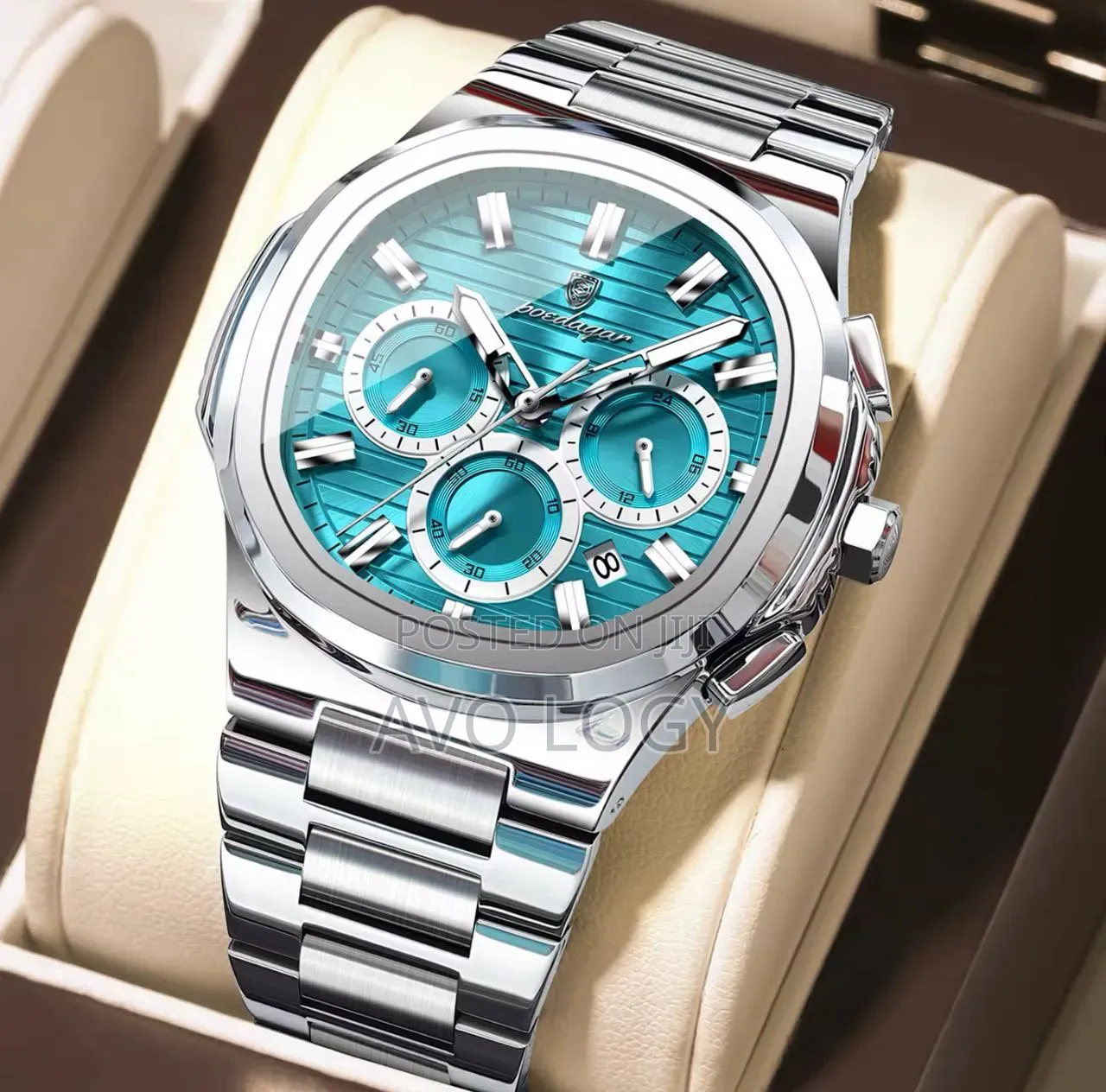 POEDAGAR Stainless Steel Watch