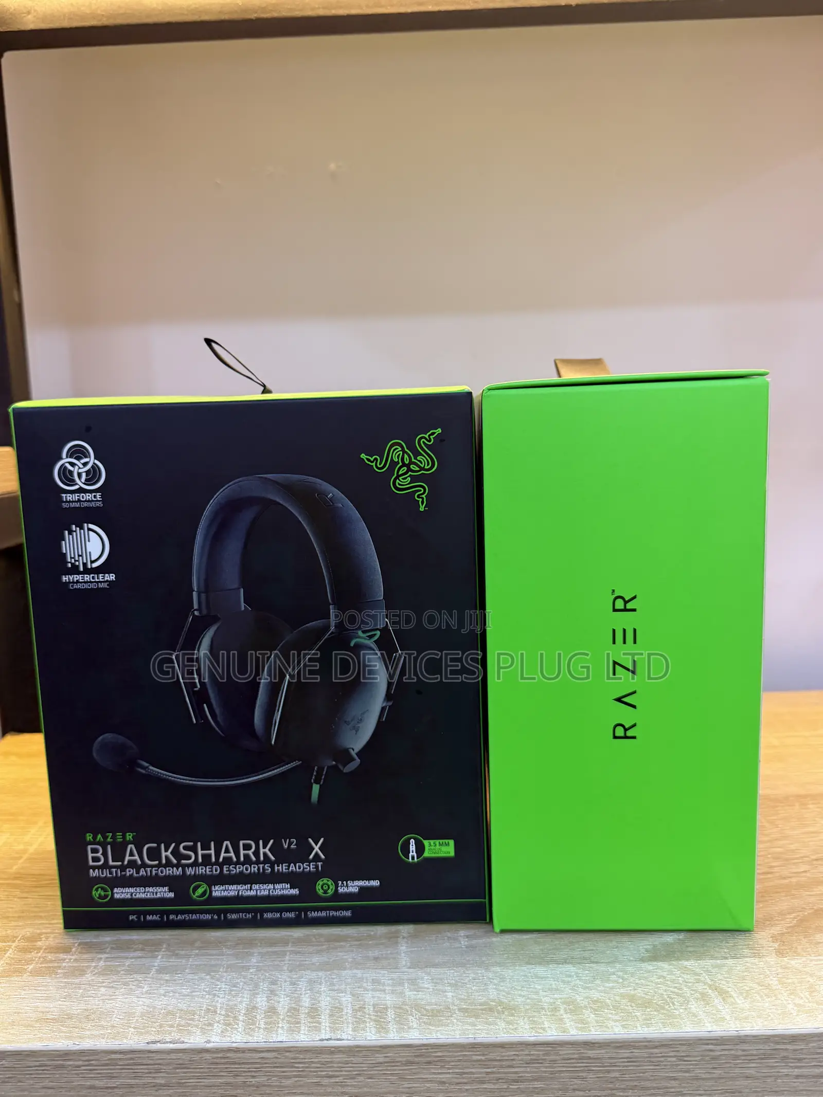 Razer BlackShark V2 X Gaming Headset: 7.1 Surround Sound - 50mm Driver