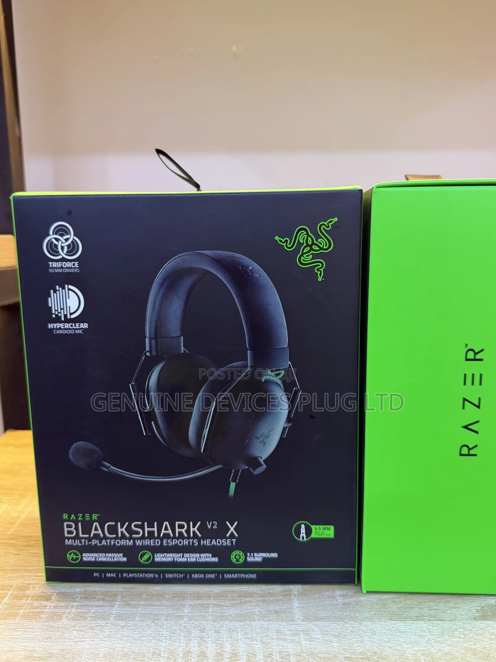 Razer BlackShark V2 X Gaming Headset: 7.1 Surround Sound - 50mm Driver