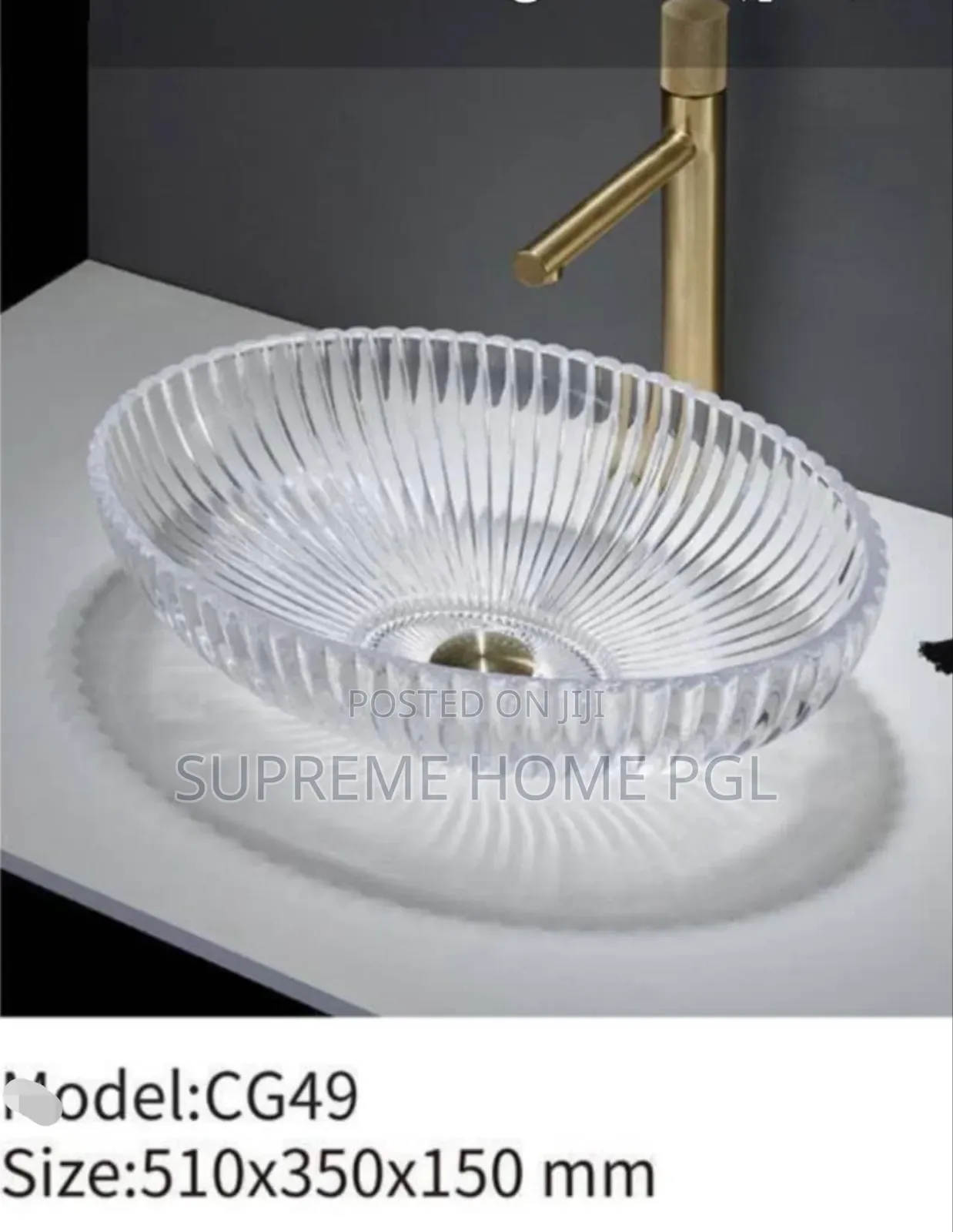 High Quality Crystal Luxury Wash Hand Basin