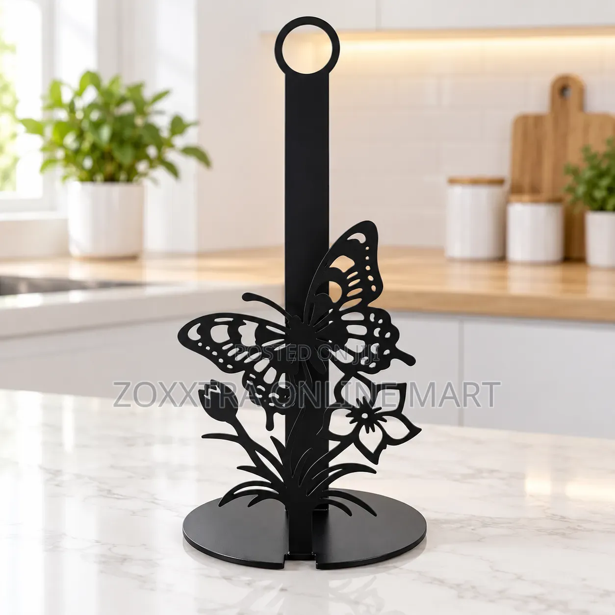 Butterfly Metal Tissue/Paper Towel Holder