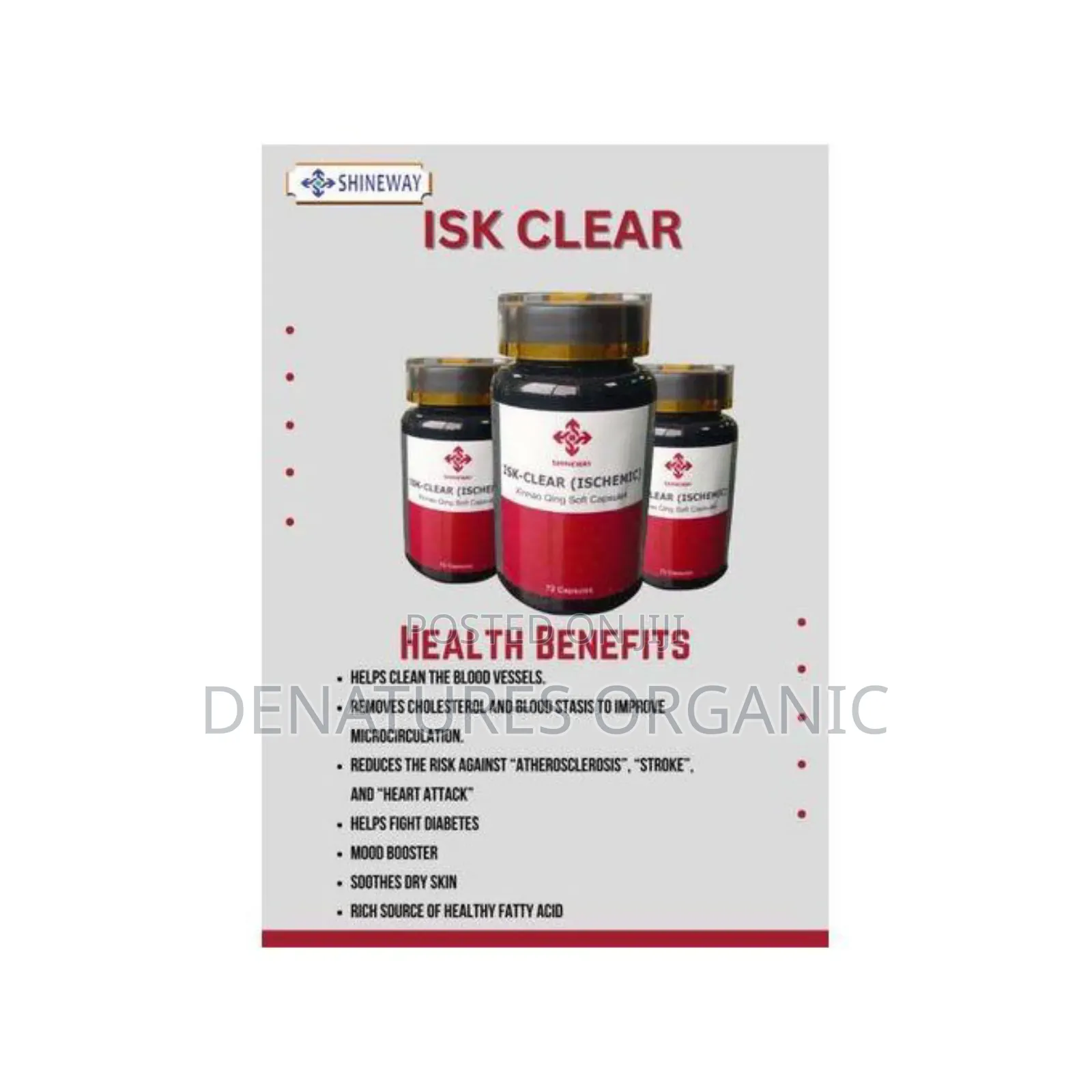 ISK Clear Soft Capsules -Authentic ISK Clear Blood Vessel Heart Care