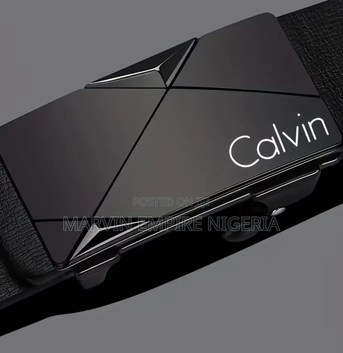 1pc Calvin Men's Belt Automatic Buckle Adjustable Gift