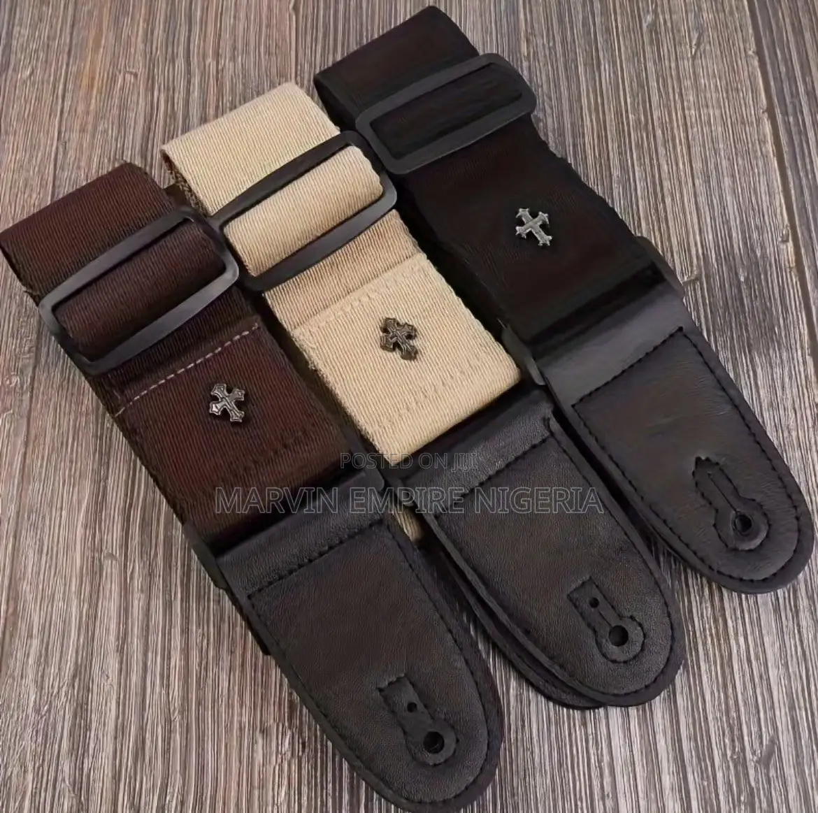 Premium Guitar Strap - Adjustable Fabric for Guitars With Pick Holder