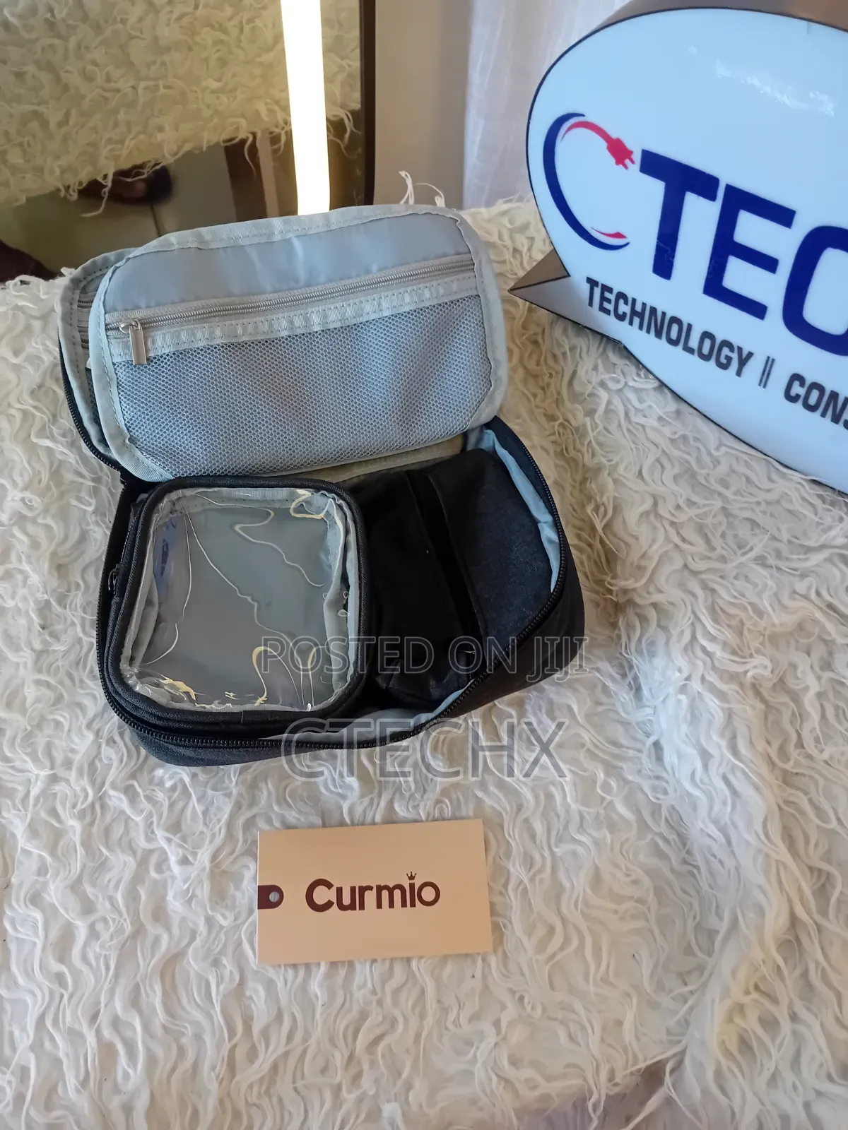 CURMIO Diabetic Supplies Bag, Diabetes Travel Organizer Case, Black