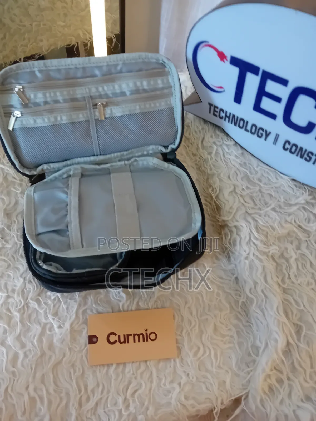CURMIO Diabetic Supplies Bag, Diabetes Travel Organizer Case, Black