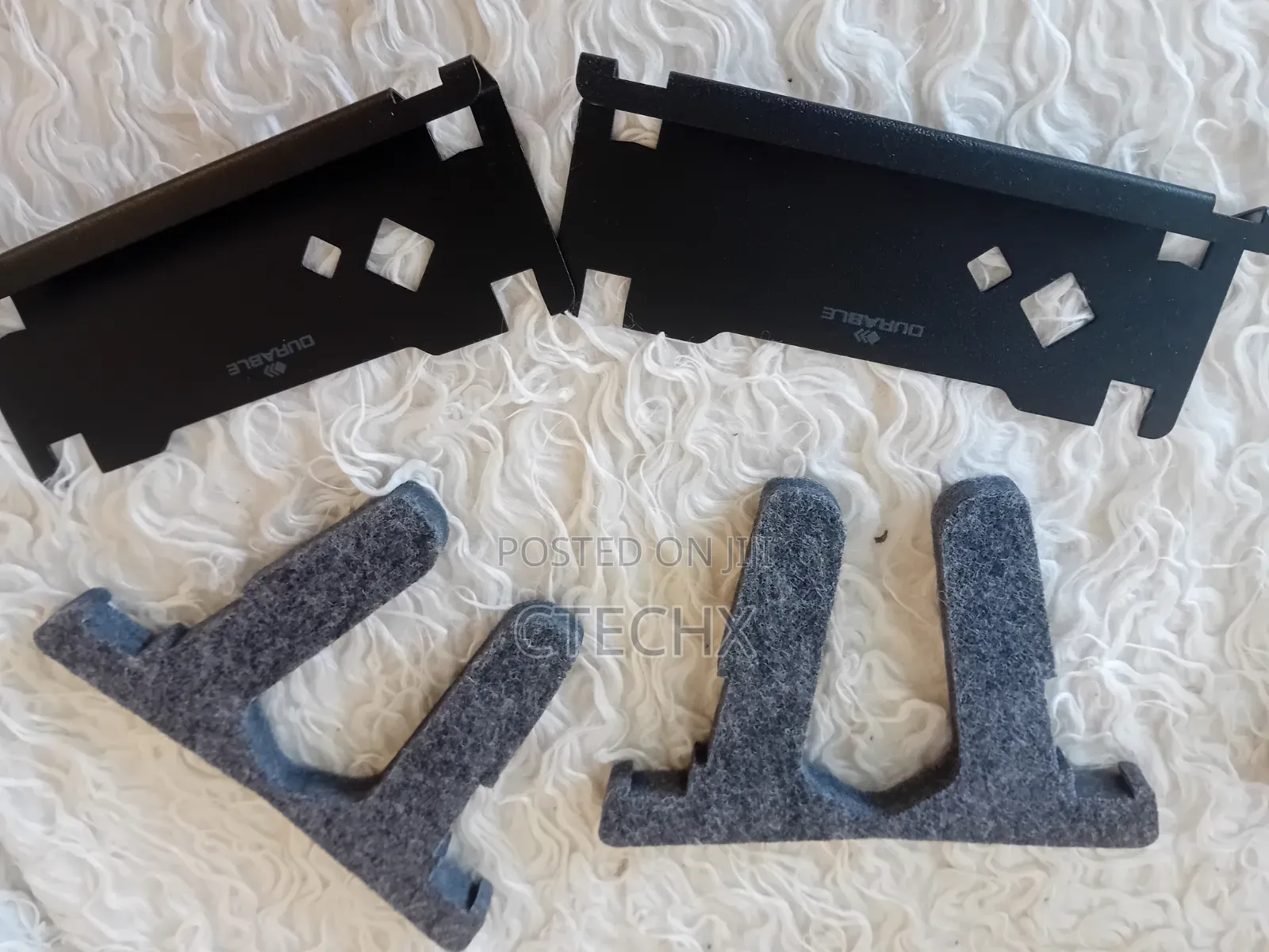 Durable Vertical Stylish Laptop Holder With Phone and Tablet Tray