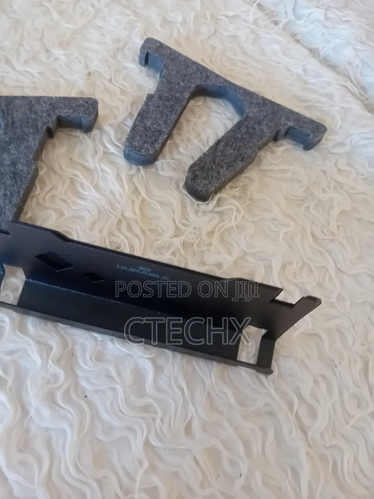 Durable Vertical Stylish Laptop Holder With Phone and Tablet Tray