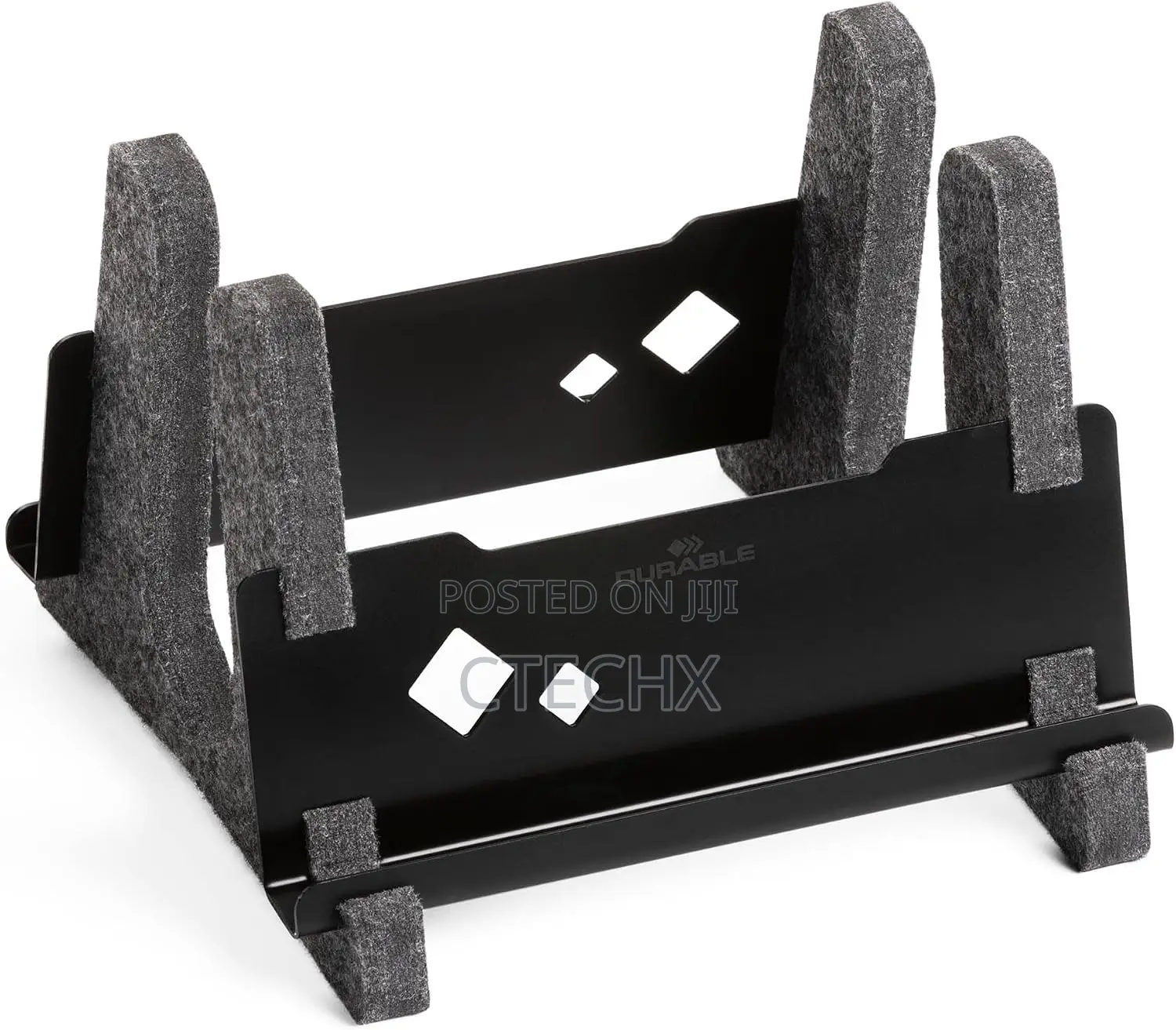 Durable Vertical Stylish Laptop Holder With Phone and Tablet Tray