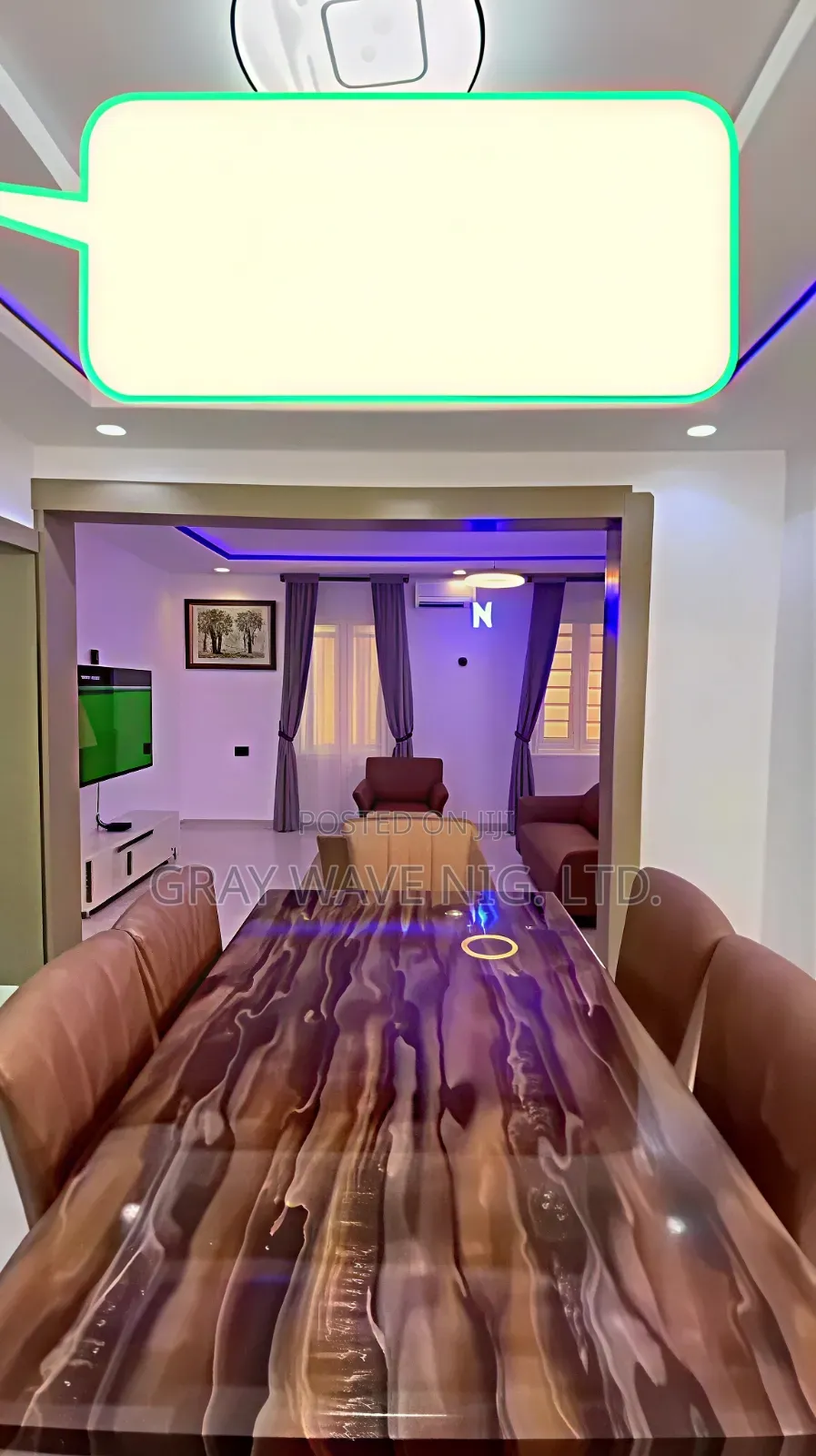 Furnished 3bdrm Bungalow in Wuse 2 for rent