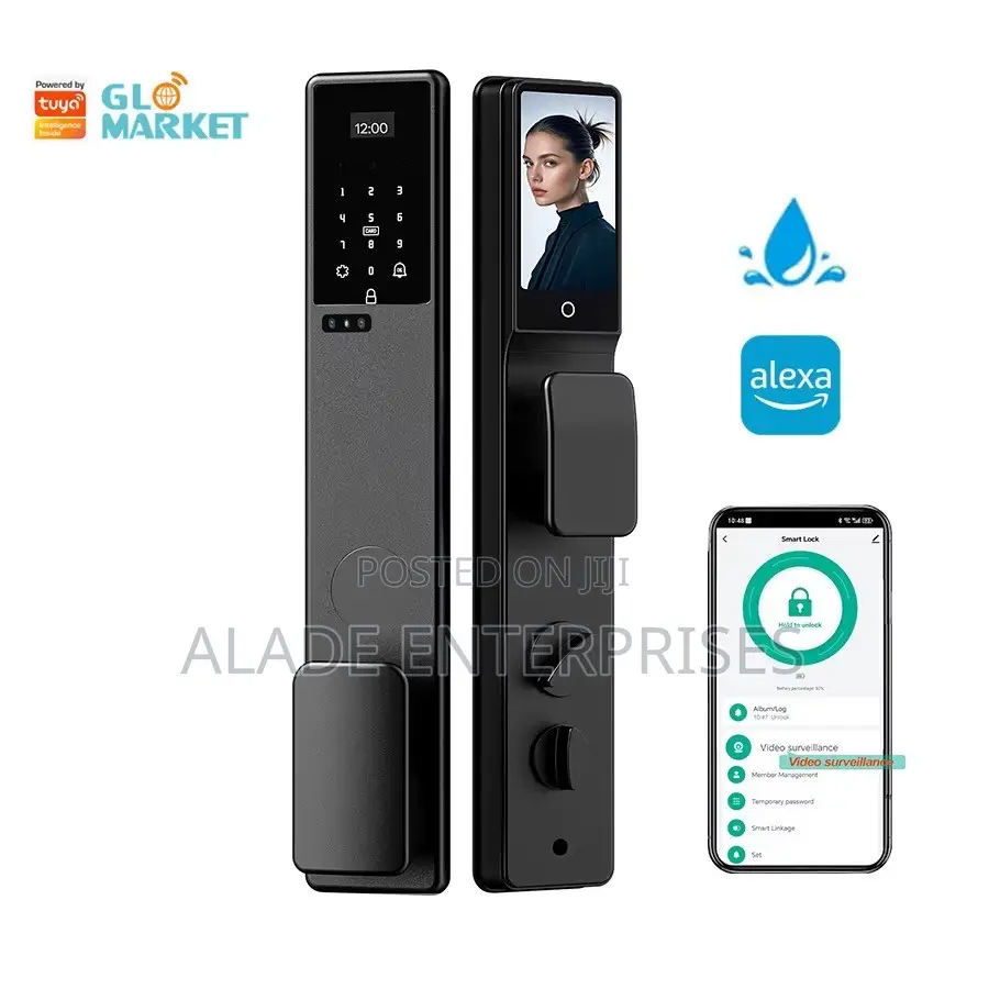 Automatic Smart Door Lock |P66 Waterproof 3D Face Recognition