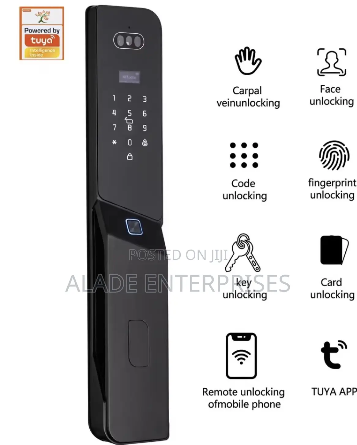 Latest Waterproof Luxury Smart Fingerprint Lock 3D Palm Recognition